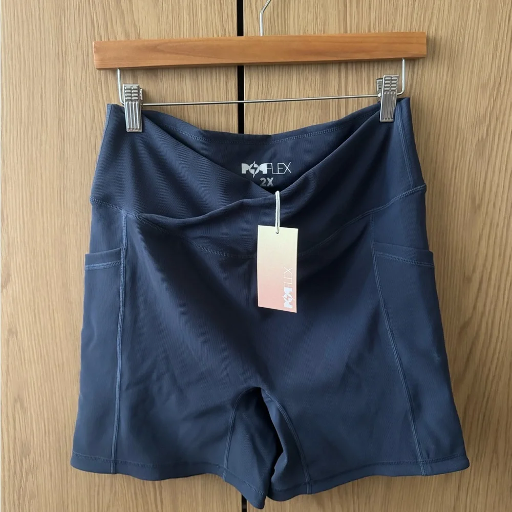 POPFLEX Crisscross biker shorts - Picture 1 of 4